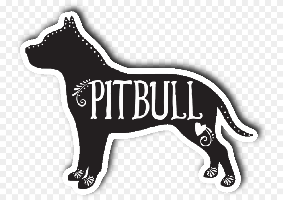 Pitbull Sticker Pit Bull, Stencil, Animal, Canine, Dog Free Transparent Png