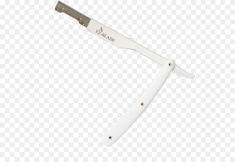 Pitch White Straight Razor Blade, Weapon Free Png