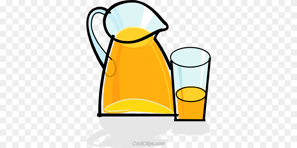 Pitcher Full Of Juice Royalty Vector Clip Art Illustration, Jug, Beverage, Water Jug, Orange Juice Free Png Download
