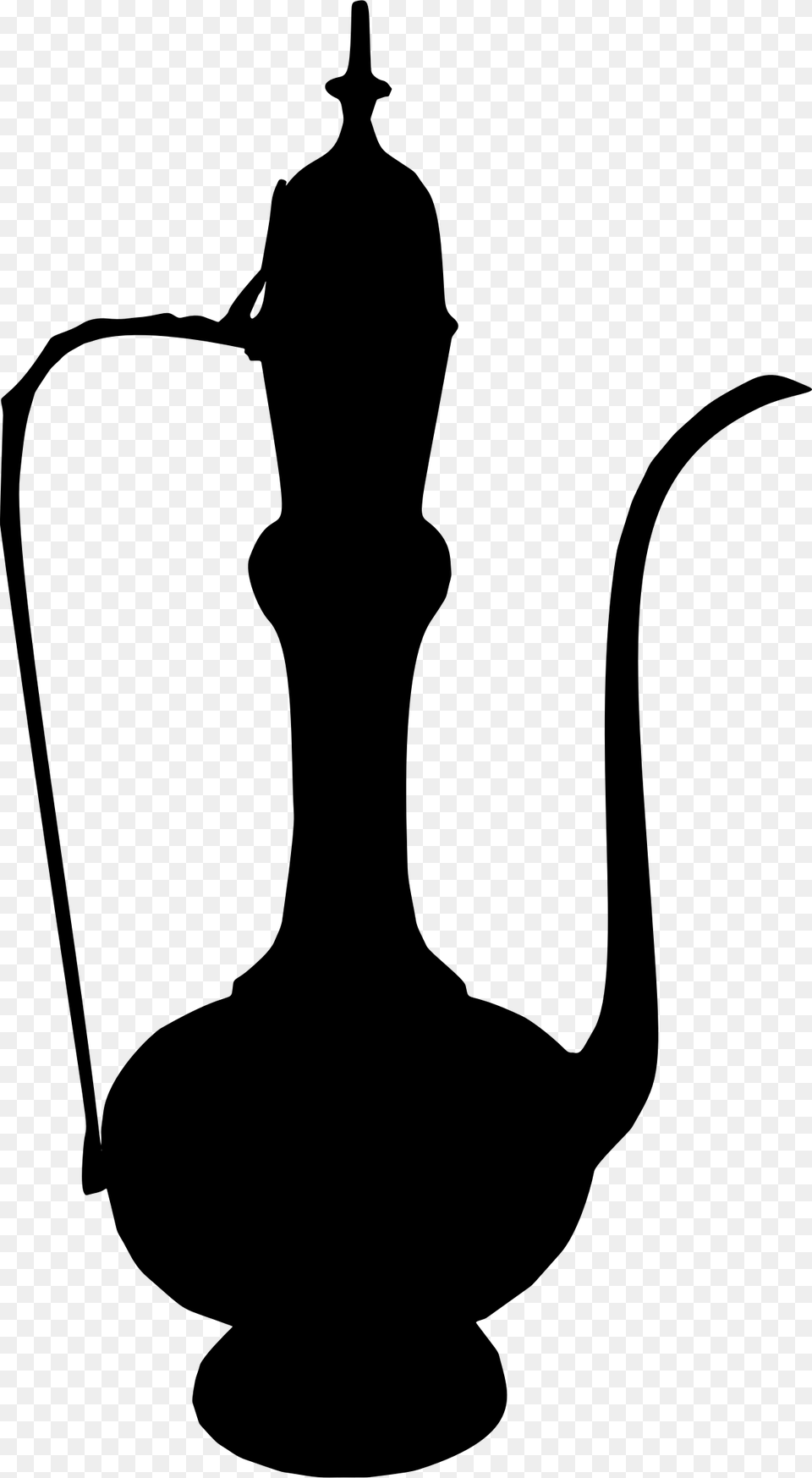 Pitcher Silhouette Jug Clip Art, Gray Free Png