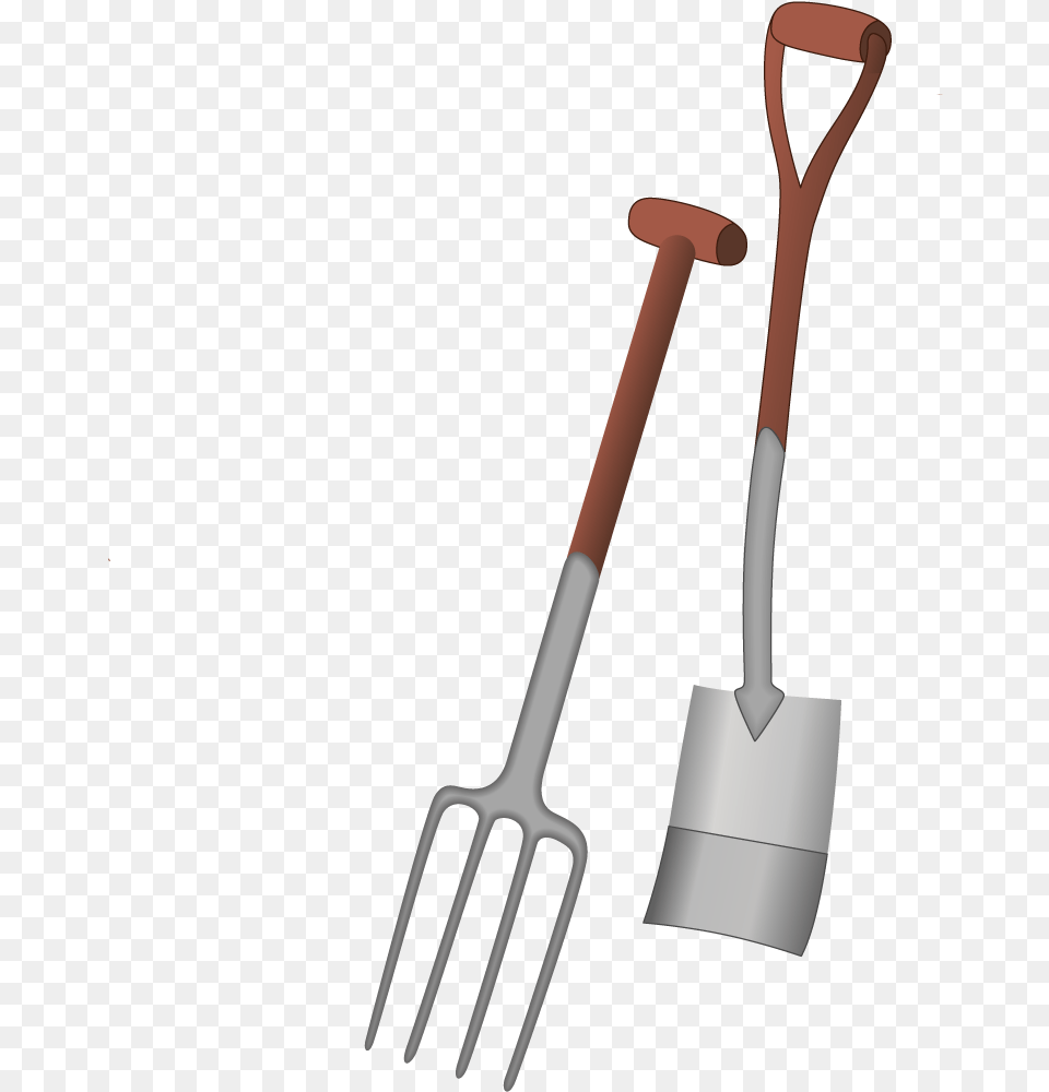 Pitchfork Clipart Shovel Shovel And Pitchfork Clipart, Cutlery, Fork, Device, Tool Png Image