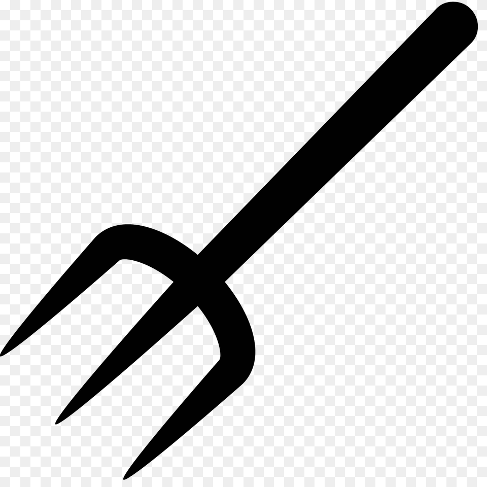 Pitchfork Icon, Gray Png Image
