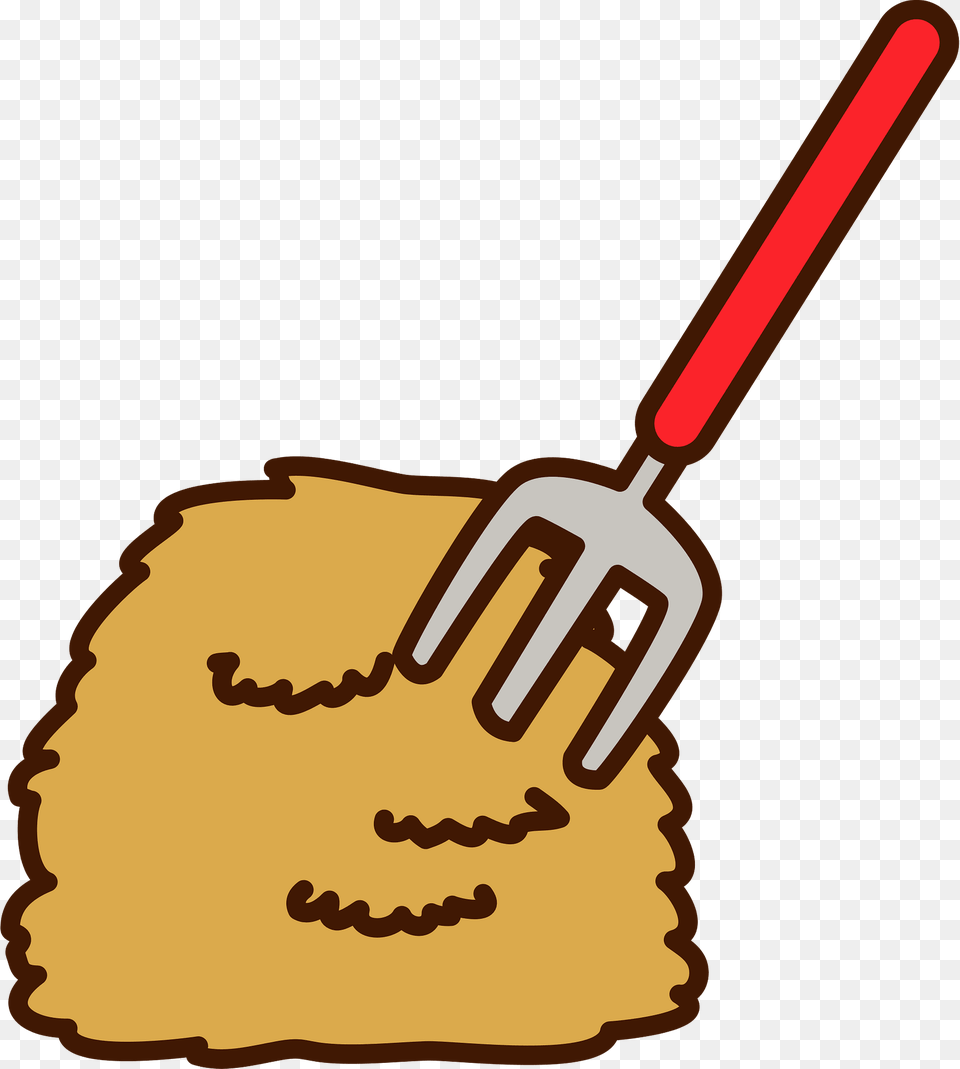 Pitchfork Is In The Straw Clipart, Cutlery, Fork, Smoke Pipe Free Transparent Png