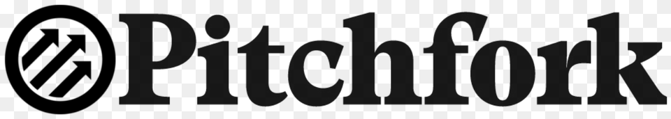 Pitchfork Logo, Gray Png