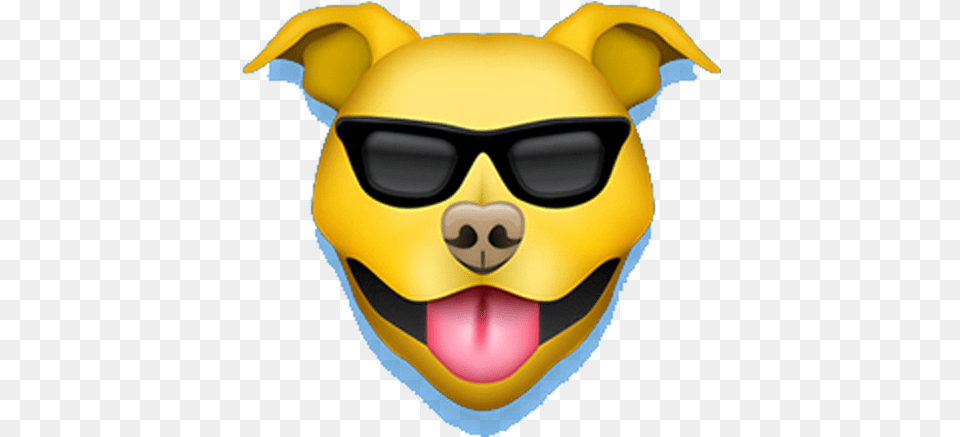 Pitmoji Pitbull Emoji, Accessories, Sunglasses, Clothing, Hardhat Free Png Download