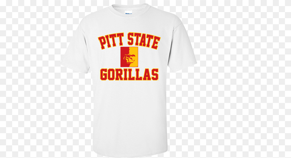 Pitt State Arch Gorillas New Classic Gildan Tee Shirt Pittsburg State University, Clothing, T-shirt Free Transparent Png
