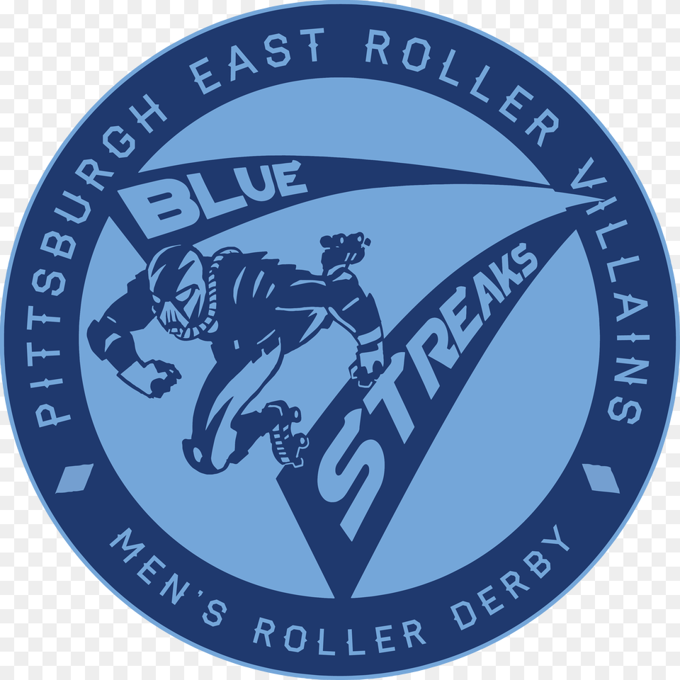 Pittsburgh Blue Streaks, Logo, Person, Emblem, Symbol Free Png Download