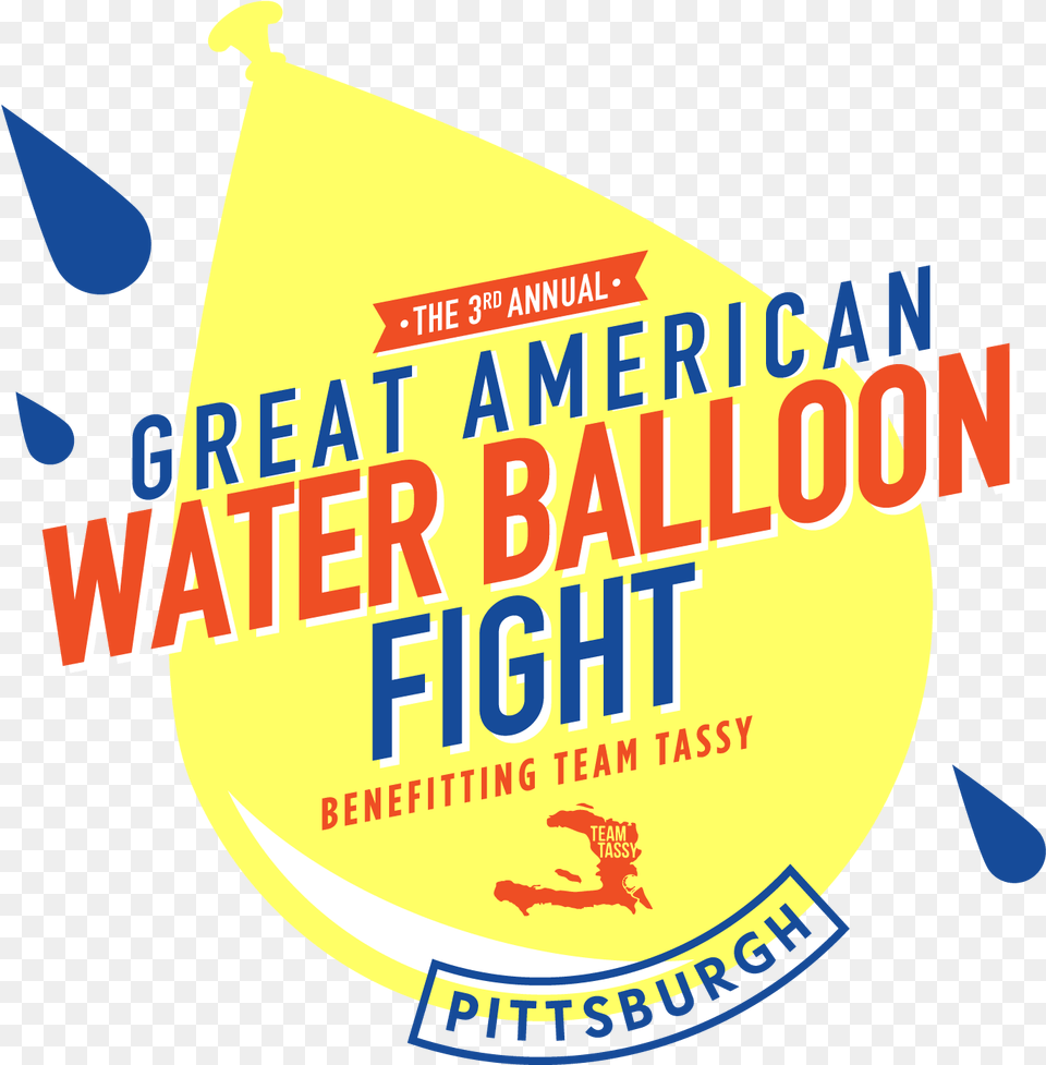 Pittsburgh Great American Water Balloon Fight Water Balloon Fight, Advertisement, Poster Png Image