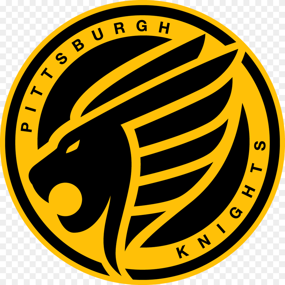 Pittsburgh Knights Logo, Emblem, Symbol, Ammunition, Grenade Png