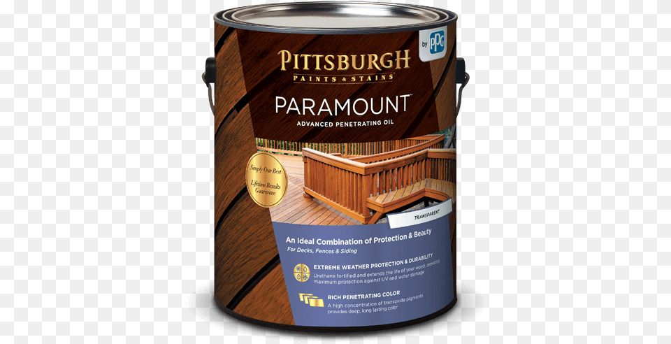 Pittsburgh Paints Amp Stains Paramount Exterior Wood, Paint Container Free Png Download