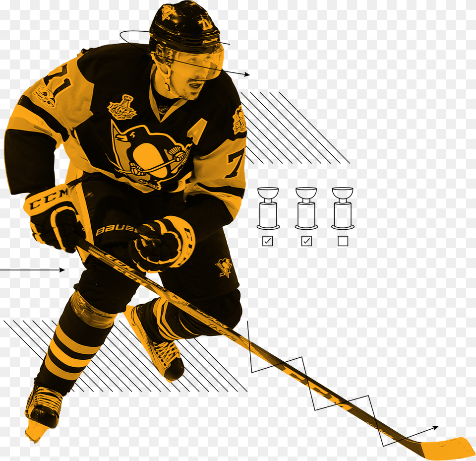Pittsburgh Penguins Evgeni Malkin Pittsburgh Penguins 2017 Stanley Cup, Clothing, Glove, Adult, Person Free Transparent Png