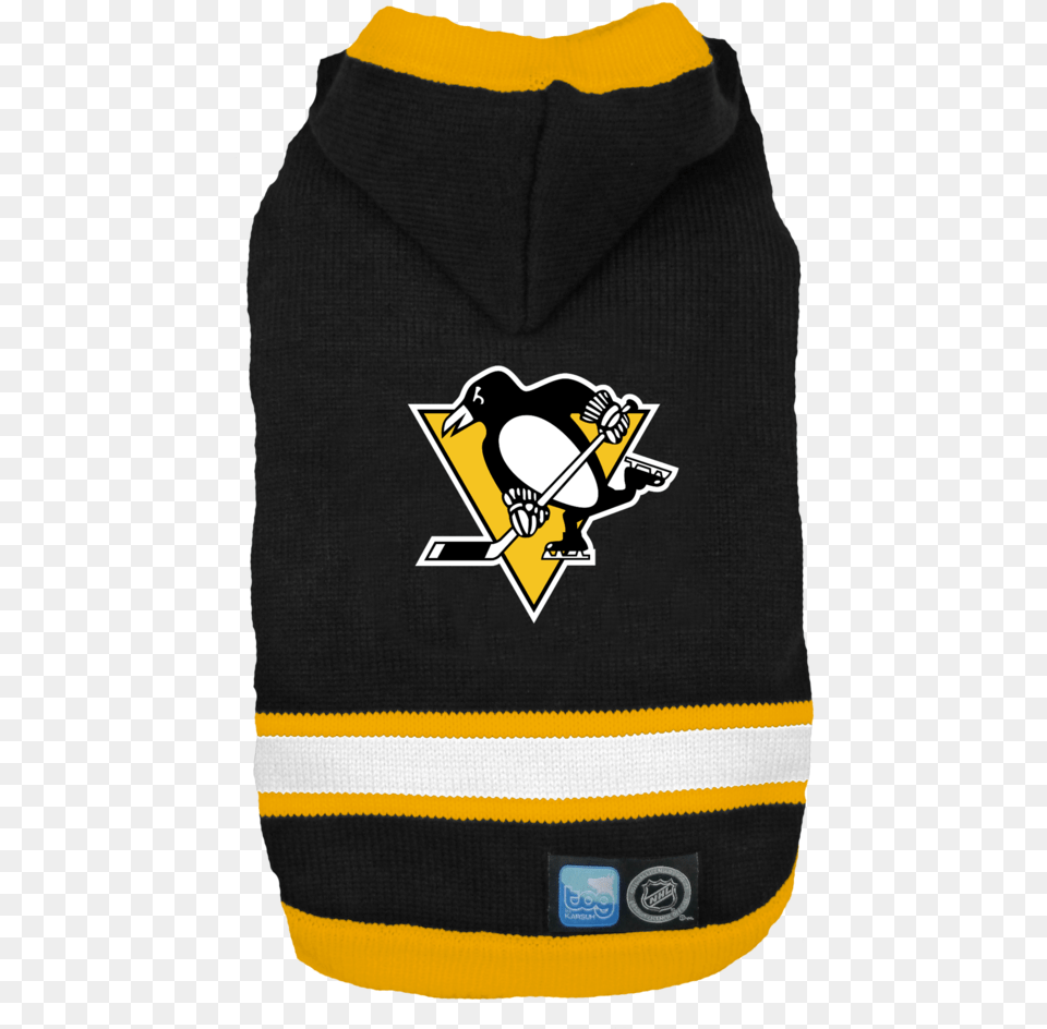 Pittsburgh Penguins Nhl Hooded Dog Sweaterdata Pittsburgh Penguins, Cap, Clothing, Hat, Sweatshirt Free Png Download