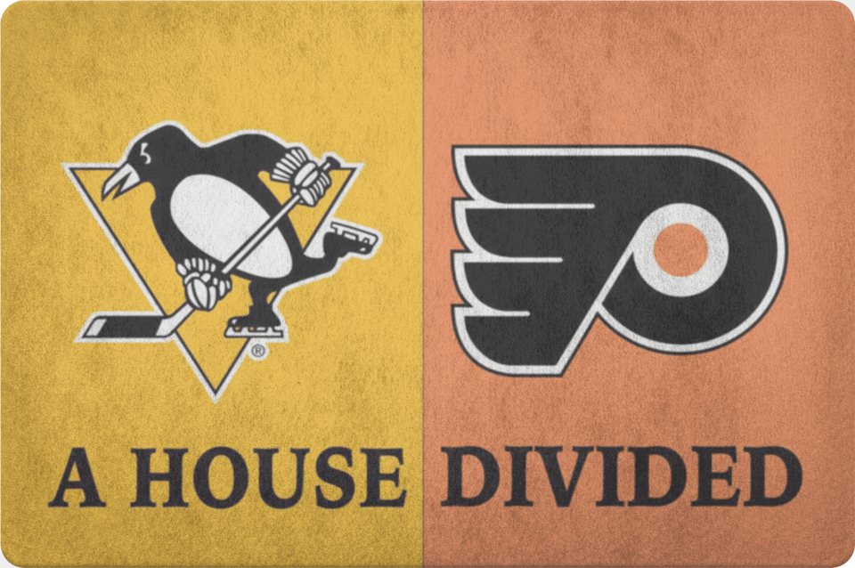 Pittsburgh Penguins Philadelphia Flyers Welcome Doormat Nation Divided Civil War Free Transparent Png