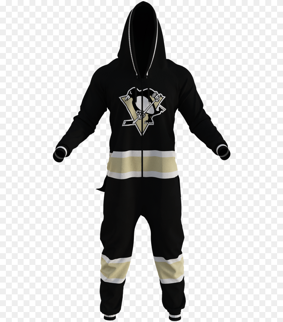 Pittsburgh Penguins Team Onesie Pittsburgh Penguins, Clothing, Hood, Hoodie, Knitwear Png Image