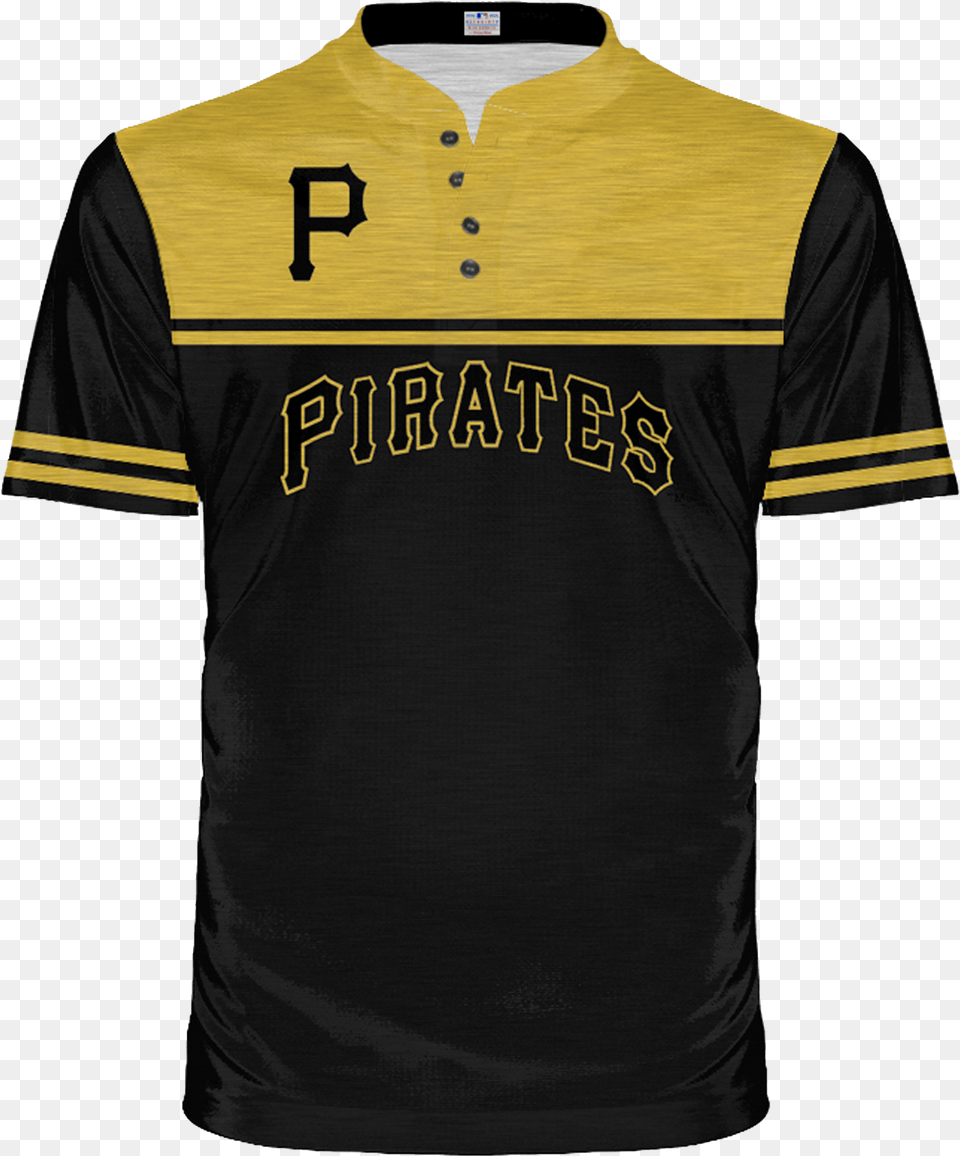 Pittsburgh Pirates Henley Short Sleeve, Clothing, Shirt, T-shirt, Jersey Png