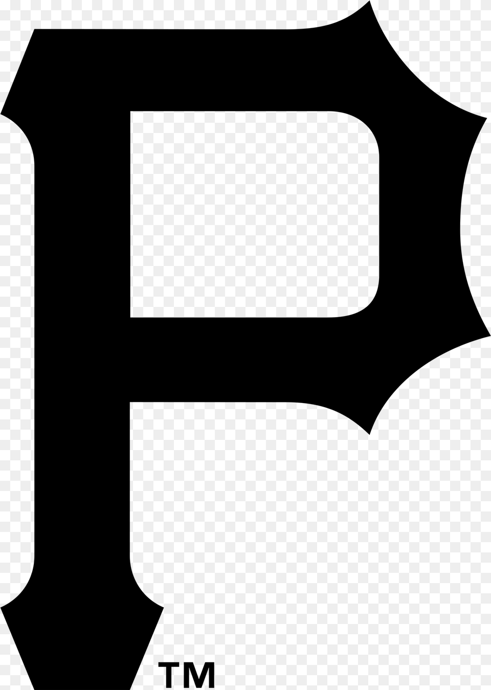 Pittsburgh Pirates Logo Black And White, Gray Png