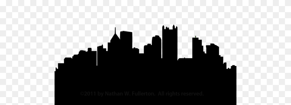 Pittsburgh Skyline Silhouette Dpi Images, City Free Png Download