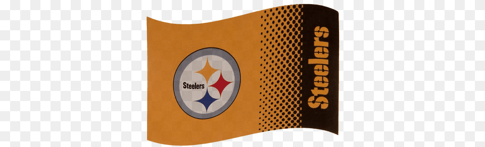 Pittsburgh Steelers Large Nfl Logo Fade Flag Bst Ebay Pittsburgh Steelers, Blackboard, Symbol Free Transparent Png