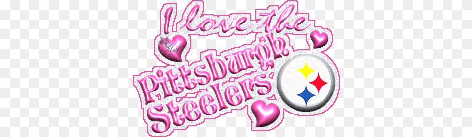 Pittsburgh Steelers Pink Logo Love The Pittsburgh Steelers, Birthday Cake, Cake, Cream, Dessert Free Transparent Png