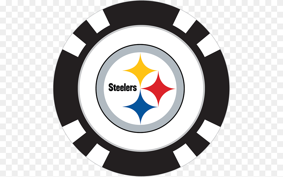 Pittsburgh Steelers Poker Chip Ball Marker, Logo Free Transparent Png