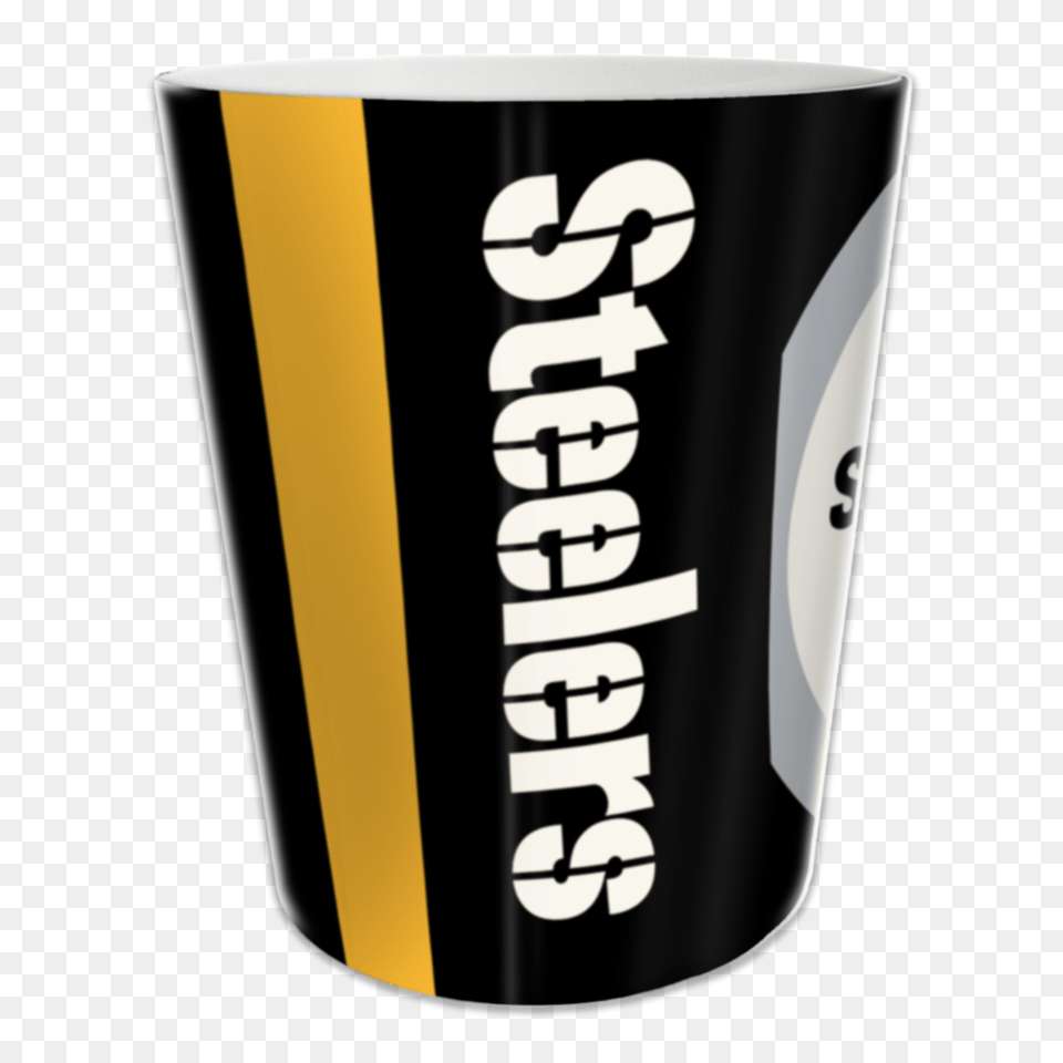 Pittsburgh Steelers Polymer Wastebasket, Cup, Beverage, Coffee, Coffee Cup Png Image