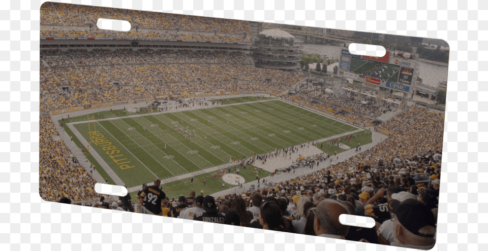 Pittsburgh Steelers Stadium Metal Photo Nfl Pittsburgh Steelers Stadium 22x28 Canvas Art, People, Person, Field, Architecture Png Image