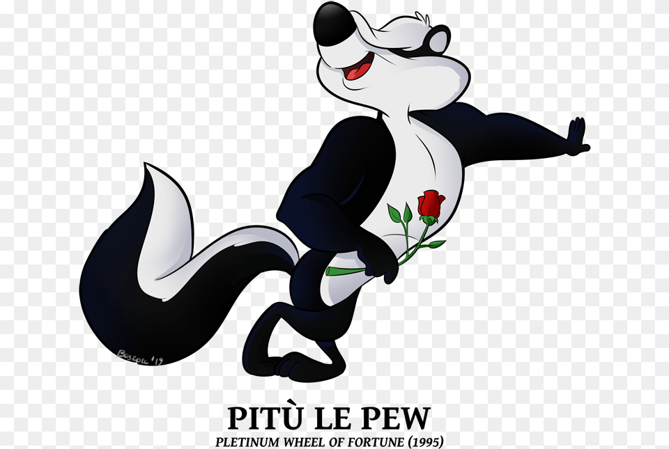 Pitu Le Pew, Cartoon, Art, Graphics, Flower Free Png