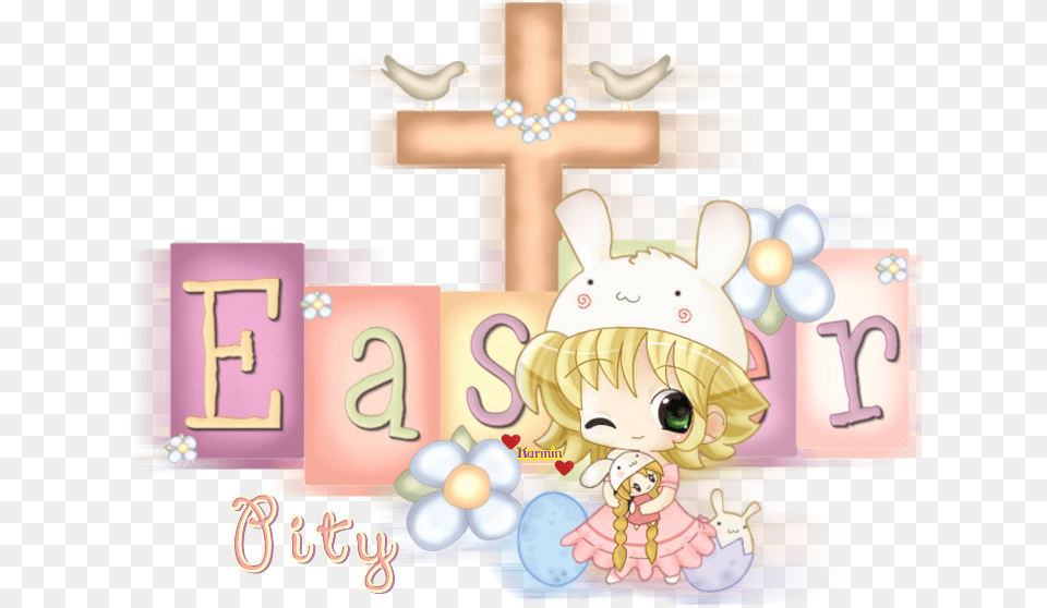 Pity Muchas Gracias Religious Christianity Happy Easter, Cross, Symbol, Face, Head Png Image