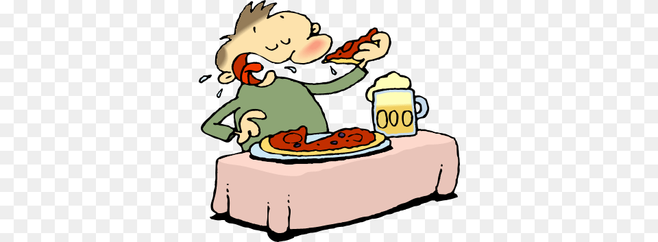Pix For Gt Kids Eating Pizza Clip Art Eating Clipart Transparent, Food, Lunch, Meal, Cutlery Png