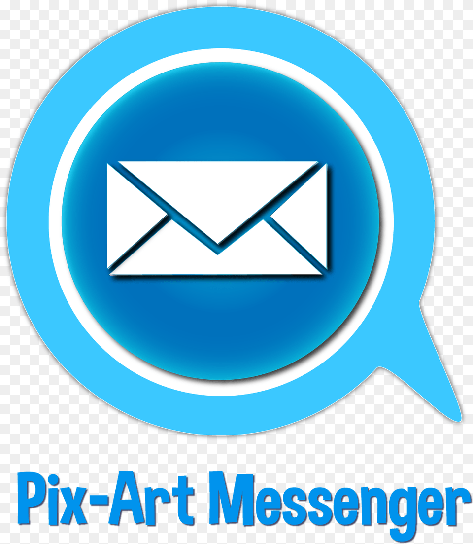 Pix My Messenger Logo, Envelope, Mail, Disk Png Image