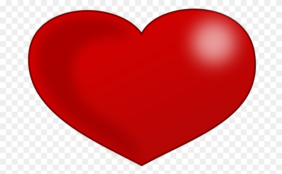 Pixabella Red Glossy Valentine Heart, Balloon Free Png Download