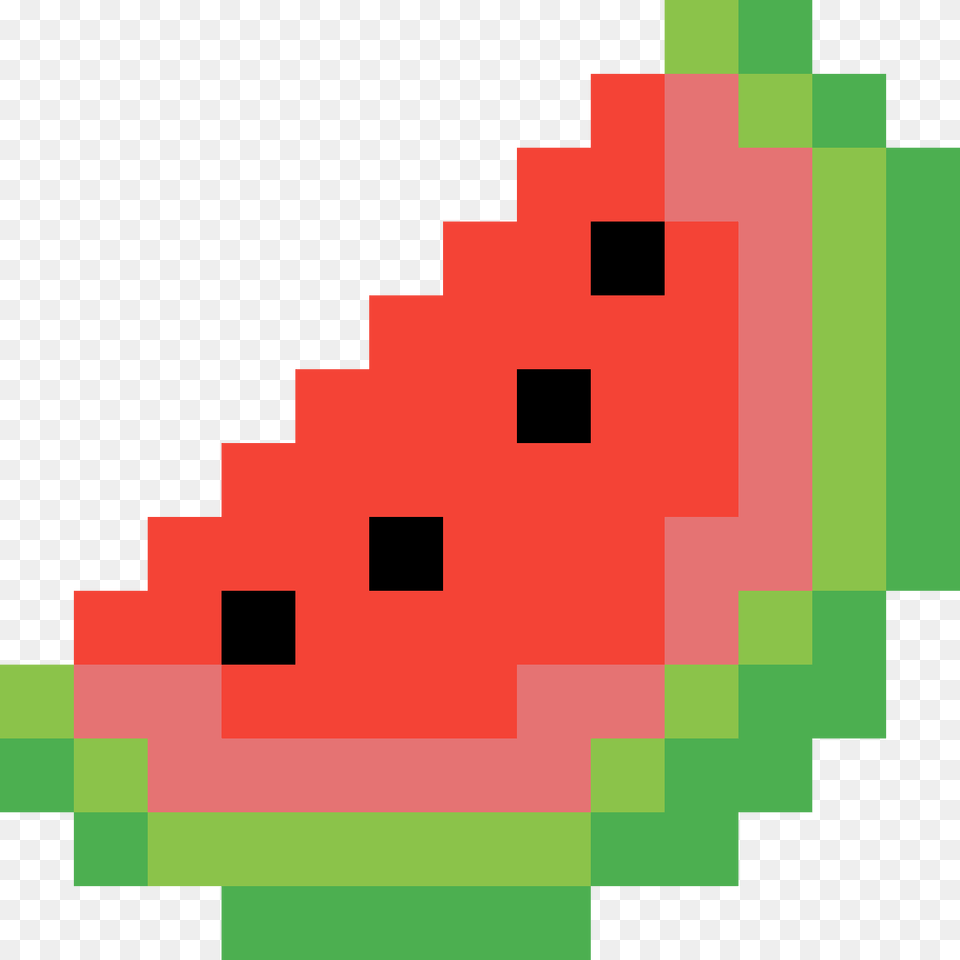 Pixel Art 10 By 10 Watermelon Pixel Art, First Aid, Food, Fruit, Melon Free Png