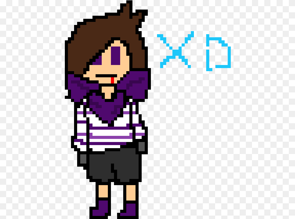 Pixel Art, Purple, Person Png Image