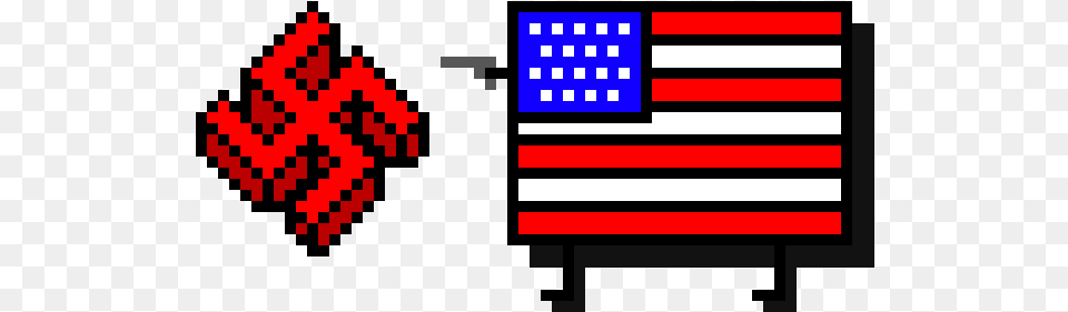 Pixel Art, American Flag, Flag Png Image