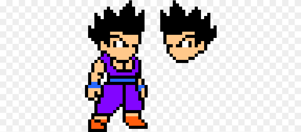 Pixel Art 8 Bit Goku Png