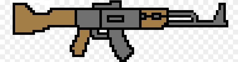 Pixel Art Ak, Firearm, Gun, Rifle, Weapon Free Png