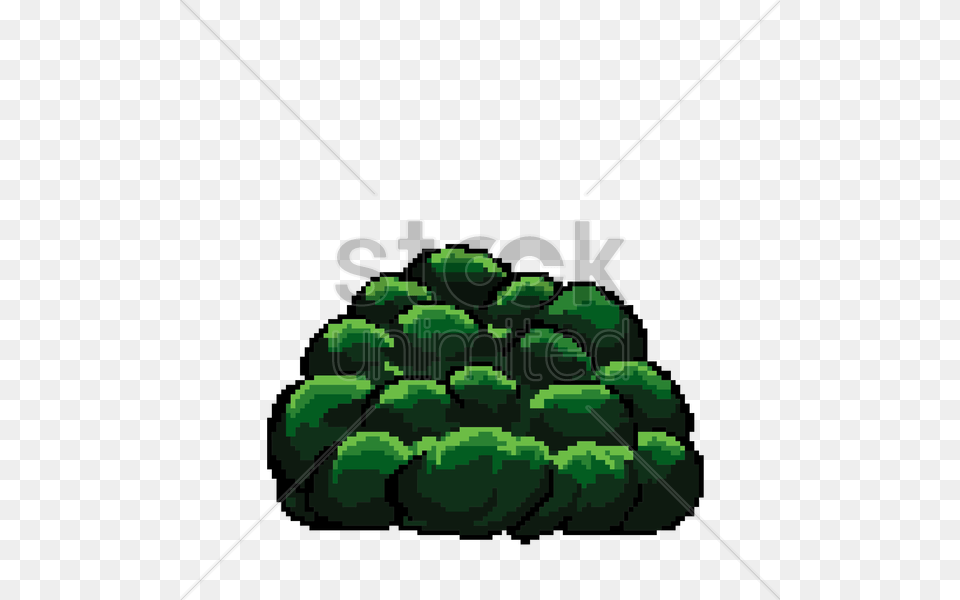 Pixel Art Bush Vector Image, Green, Food, Produce, Accessories Free Png