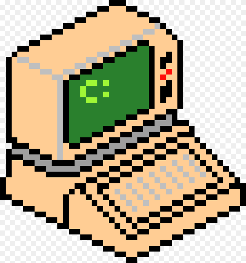 Pixel Art Computer Clipart Pixel Art, Electronics, Pc, Qr Code Free Transparent Png