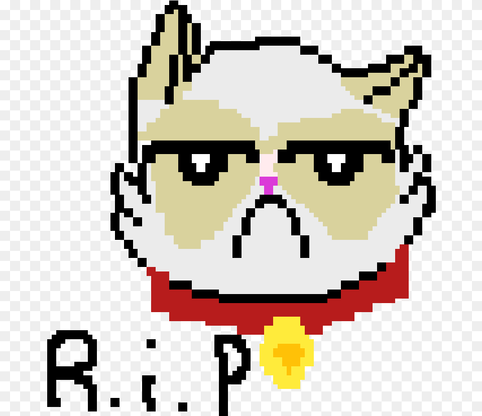 Pixel Art De Grumpy Cat Free Png