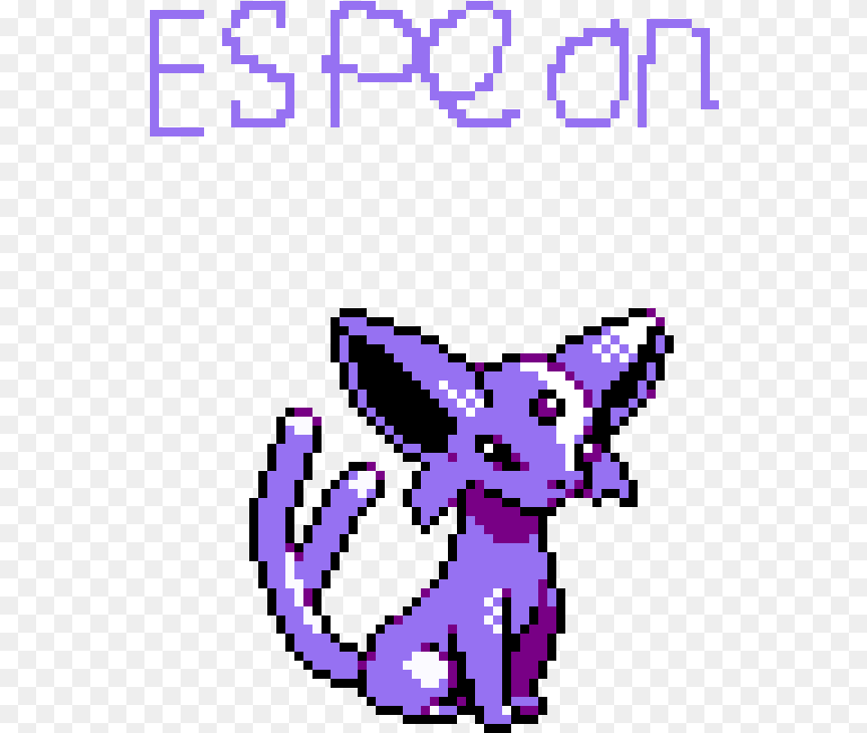 Pixel Art Eevee Evolutions, Purple, Animal, Canine, Fox Free Png