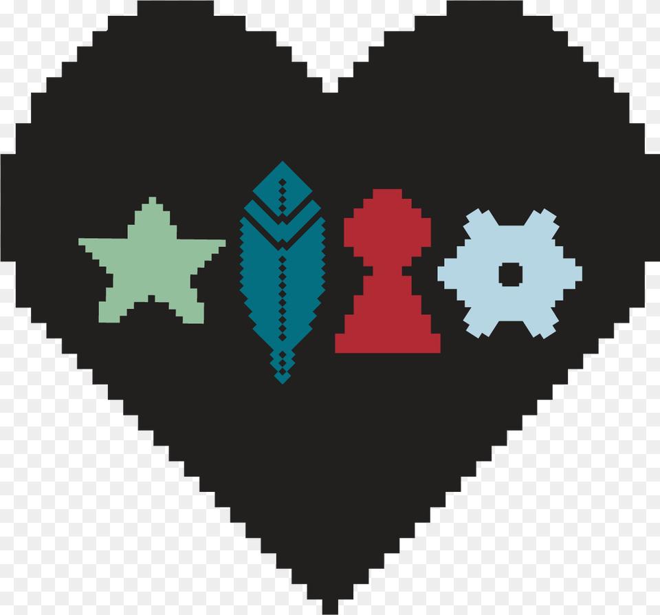 Pixel Art Emoji Heart, Applique, Pattern Png Image