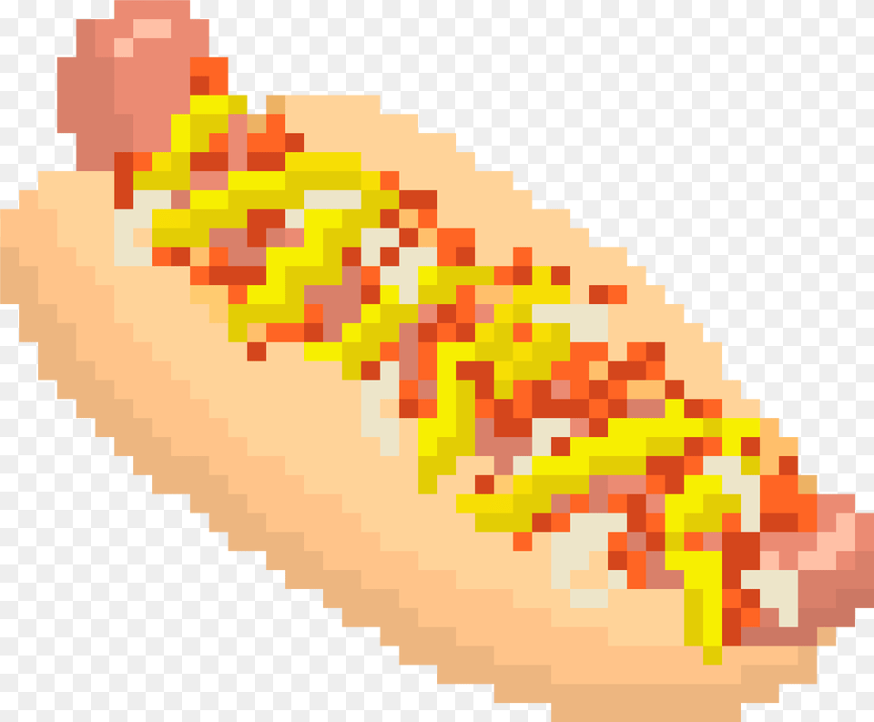 Pixel Art Food Transparent Food Pixel Art, Hot Dog Free Png