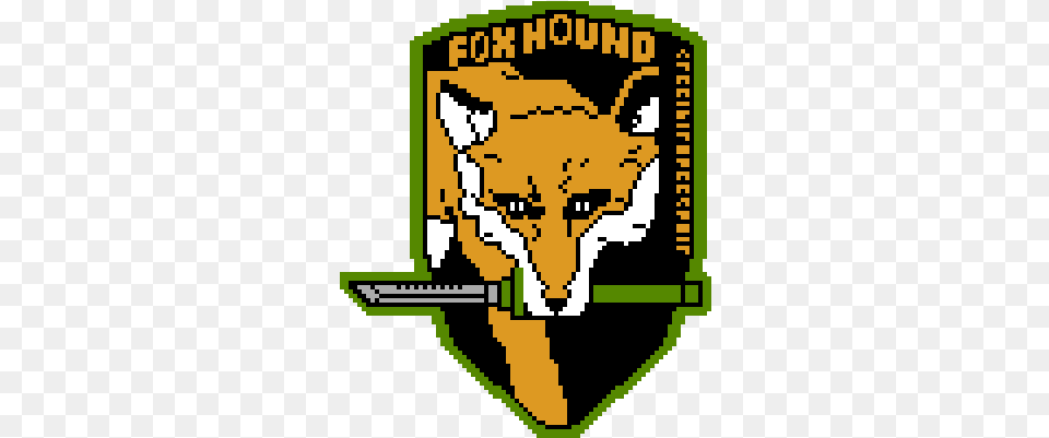 Pixel Art Foxhound Logo 100x100 By Lemoncat Foxhound Logo Pixel Art, Animal, Mammal, Wildlife, Person Free Png