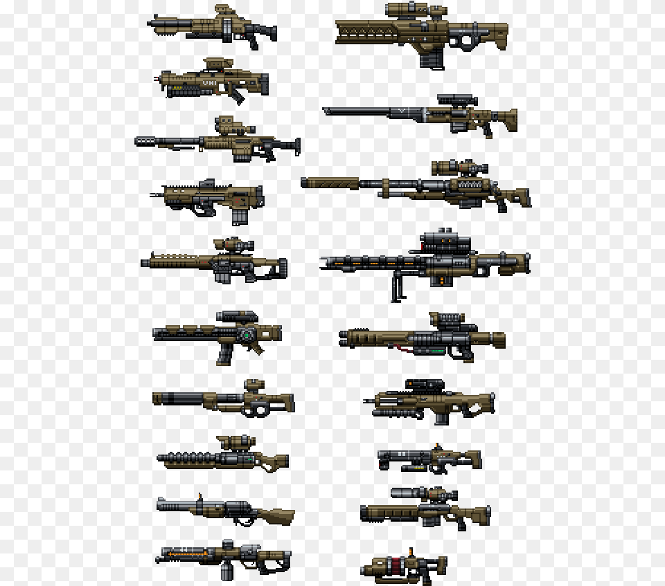 Pixel Art Fusil Pixel, Firearm, Gun, Rifle, Weapon Free Png