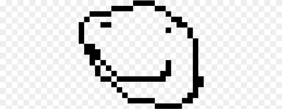 Pixel Art Ghost, Gray Png