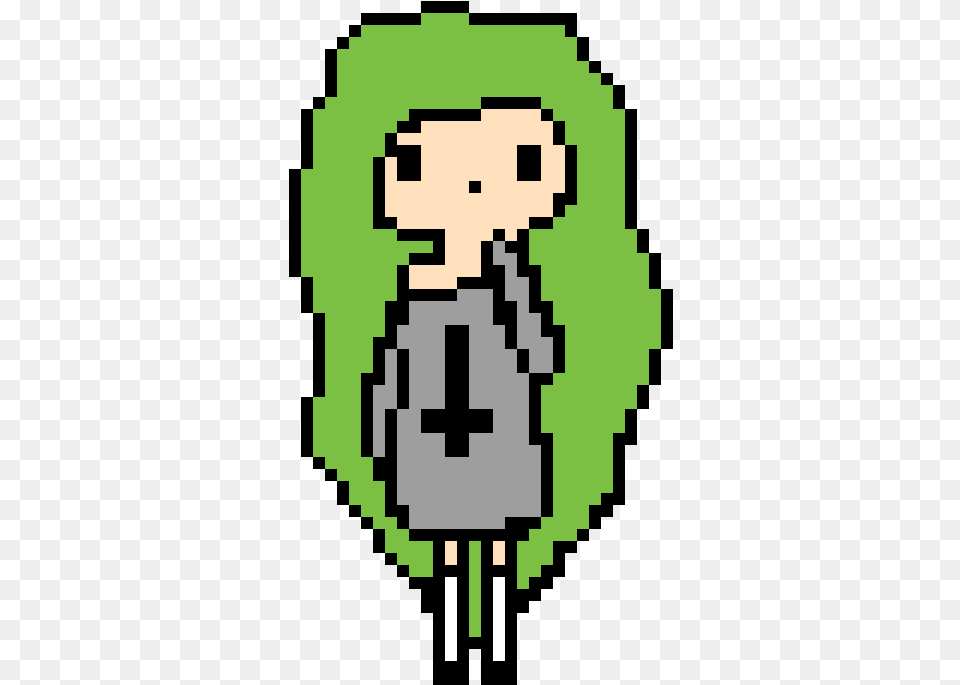 Pixel Art Girl Grid Free Png