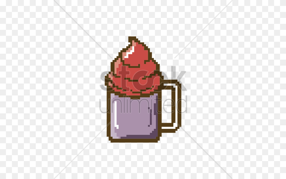Pixel Art Glass Of Root Beer Float Vector Dynamite, Weapon, Cup Png Image