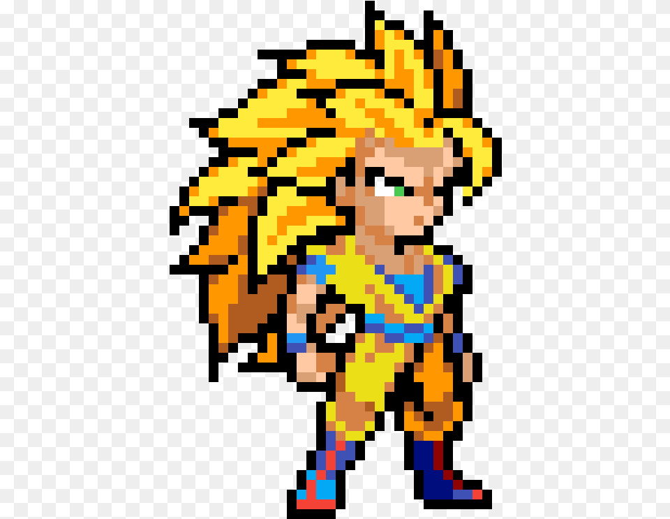 Pixel Art Goku, Graphics, Person Free Transparent Png