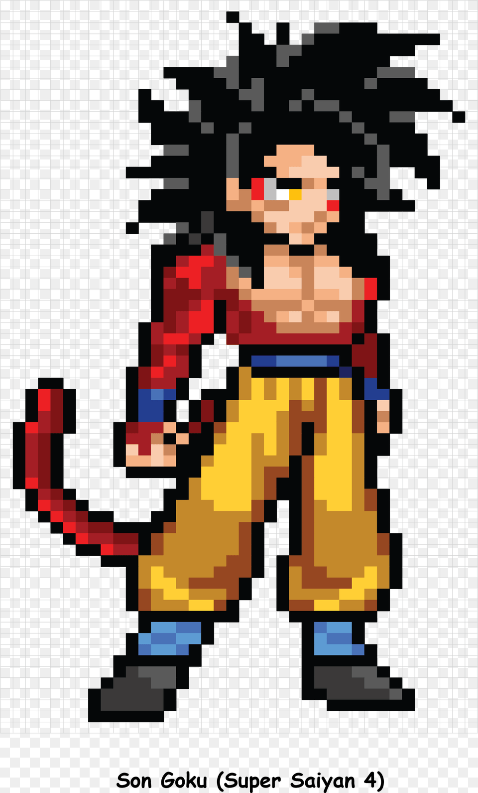 Pixel Art Goku Super Saiyan, Scoreboard Free Transparent Png