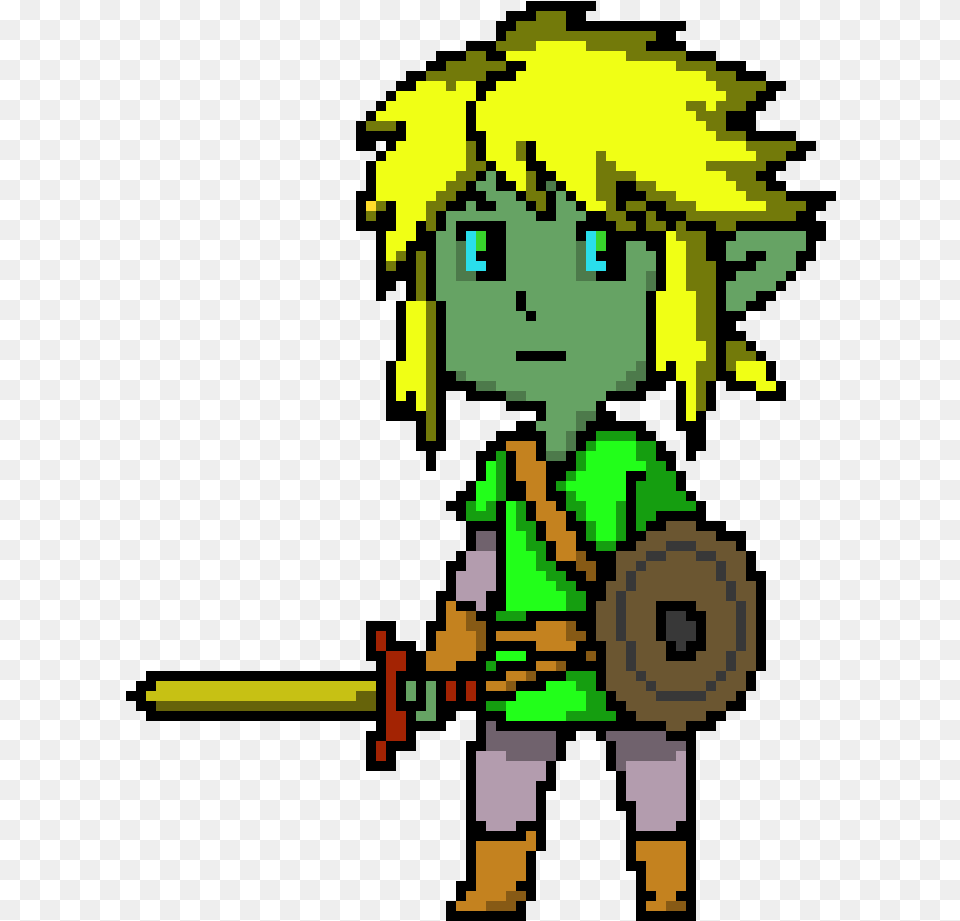 Pixel Art Link Breath Of The Wild Clipart Download Link Breath Of The Wild Pixel Art, Clothing, Costume, Person, Book Png Image
